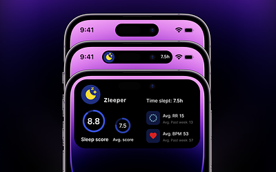 Zleeper - dynamic island app app ui ux