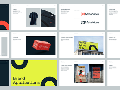 MetaMove - Brand Guidelines brand brandbook brandguidelines branding design graphic design guidelines illustration logo meta minimalist move vector web design