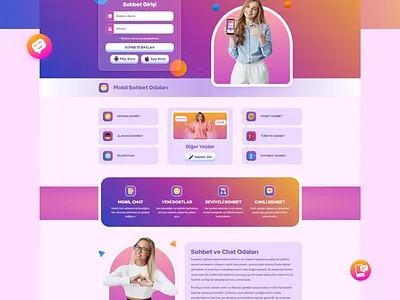 Mobil Chat Design chat css design graphic design html5 irc mirc mobil themes turkish ui web web templates