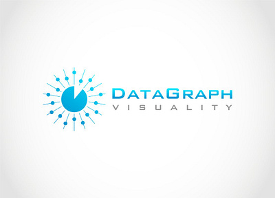 Modern Data Graph Visual Monitoring Logo Design monitoring