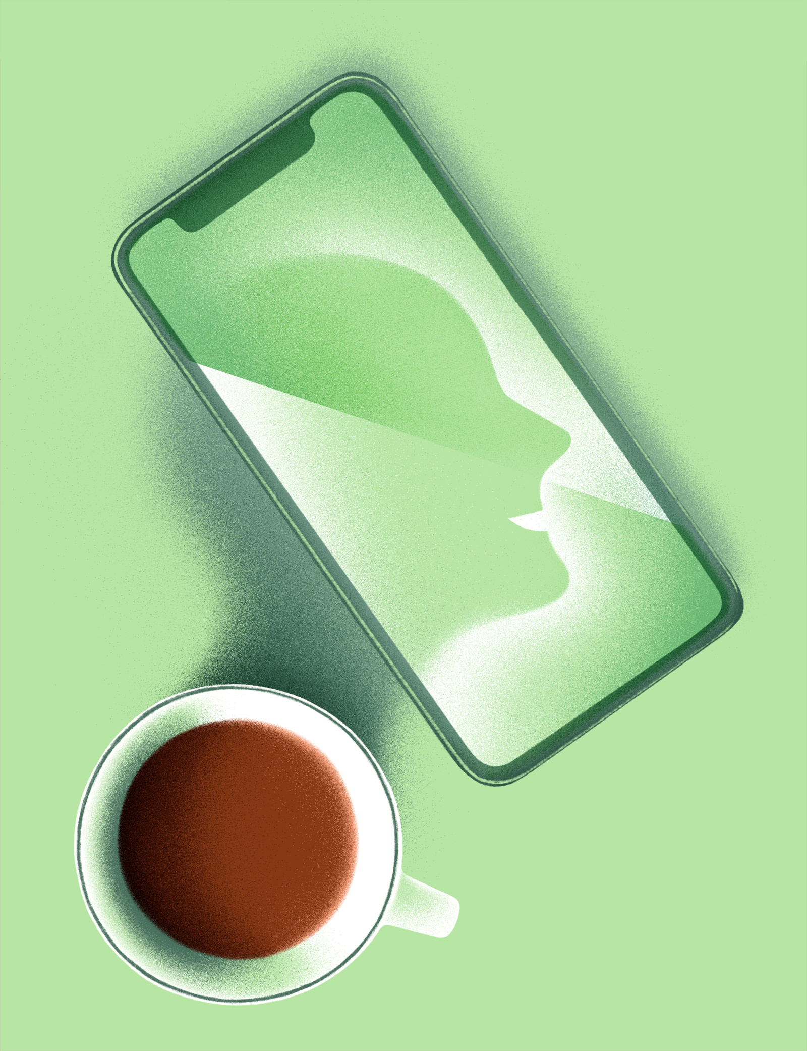 We work with and for people balloon basketball coffee concept editorial graphic idea illustration lightbulb minimal phone texture world