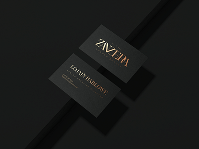 Zanzera Luxury Business Card Design brand identity branding business card design graphic design logo luxury busines card design luxury logo typography