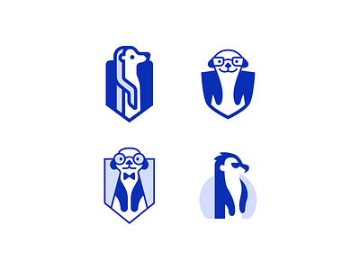 Meerkat animal brand branding character design elegant illustration logo logo design logotype mark mascot meerkat minimalism minimalistic modern sign smart unused wild
