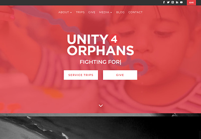 Unity 4 Orphans design ui ux web web design