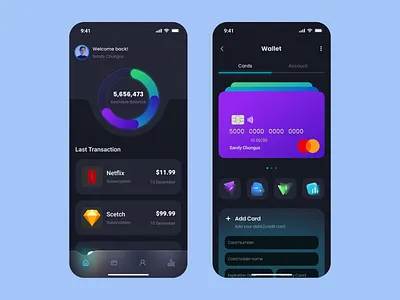 Mobile App: Banking Wallet apps bank banking app banking wallet branding design finance financial app graphic design mobile app mobile app design mobile design money transfer payment app screen transfer ui ui design ux wallet