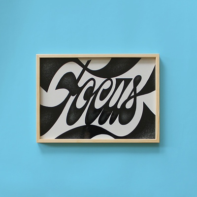 Focus - A4 prints decoration design goods graphicdesign handdrawn handlettering lettering logo poster printed prints scriptlettering type typography walldecoration