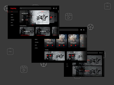 OTT Website Design graphic design ott ui ux website