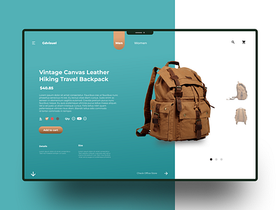 Landing Page Web Backpack Vintage app branding design figma graphic design illustration landing page logo ui vector