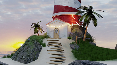 Lighthouse 3D animation 3d animation branding