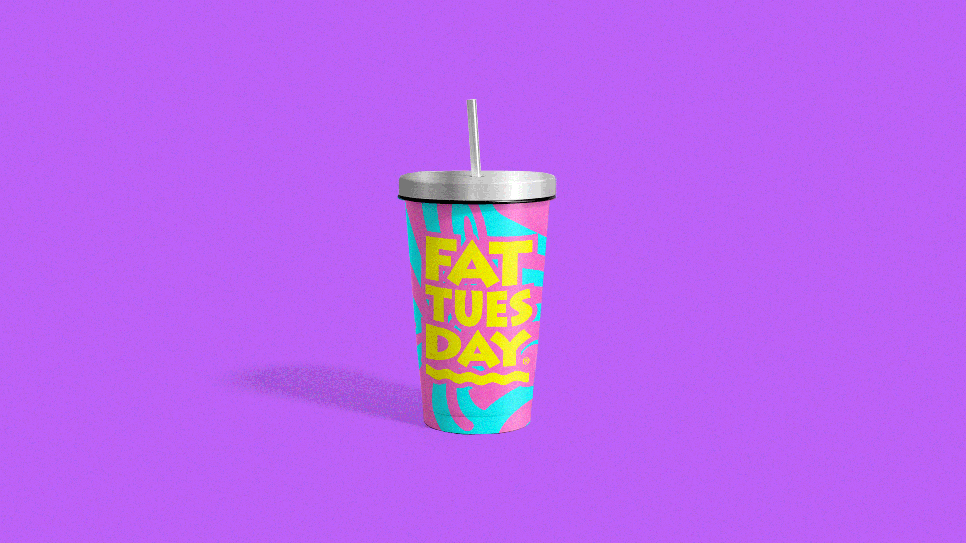Color Change Cup Design - Fat Tuesday animation branding design graphic design illustratio packaging