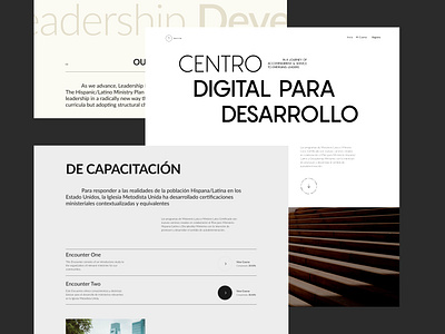 The Hispanic/Latino Ministry Plan (website for Church) graphic design ui