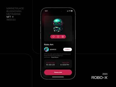 NFT Market - Mobile App concept android b2b dao design finance fintech ios market marketplace mobile mobile app mobile app design nft saas ui ux ux research web3