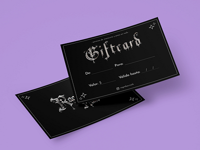 Ragmbar Nails | Giftcard Desing brand branding brochure card design giftcard graphic design logo logo desing