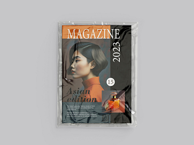 My magazine front page design with wrapper mockup adobe illustrator branding design graphic design illustration logo typography ui