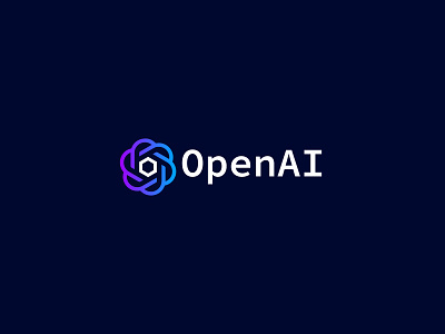 OpenAI Logo ai artificial intelligence branding business logo chatgpt colorful logo company logo creative logo gradient icon logo logo design logo designer logos minimalist openai openai logo