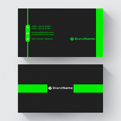 Business Card Design branding bu business card card design corporate card design graphic design vector