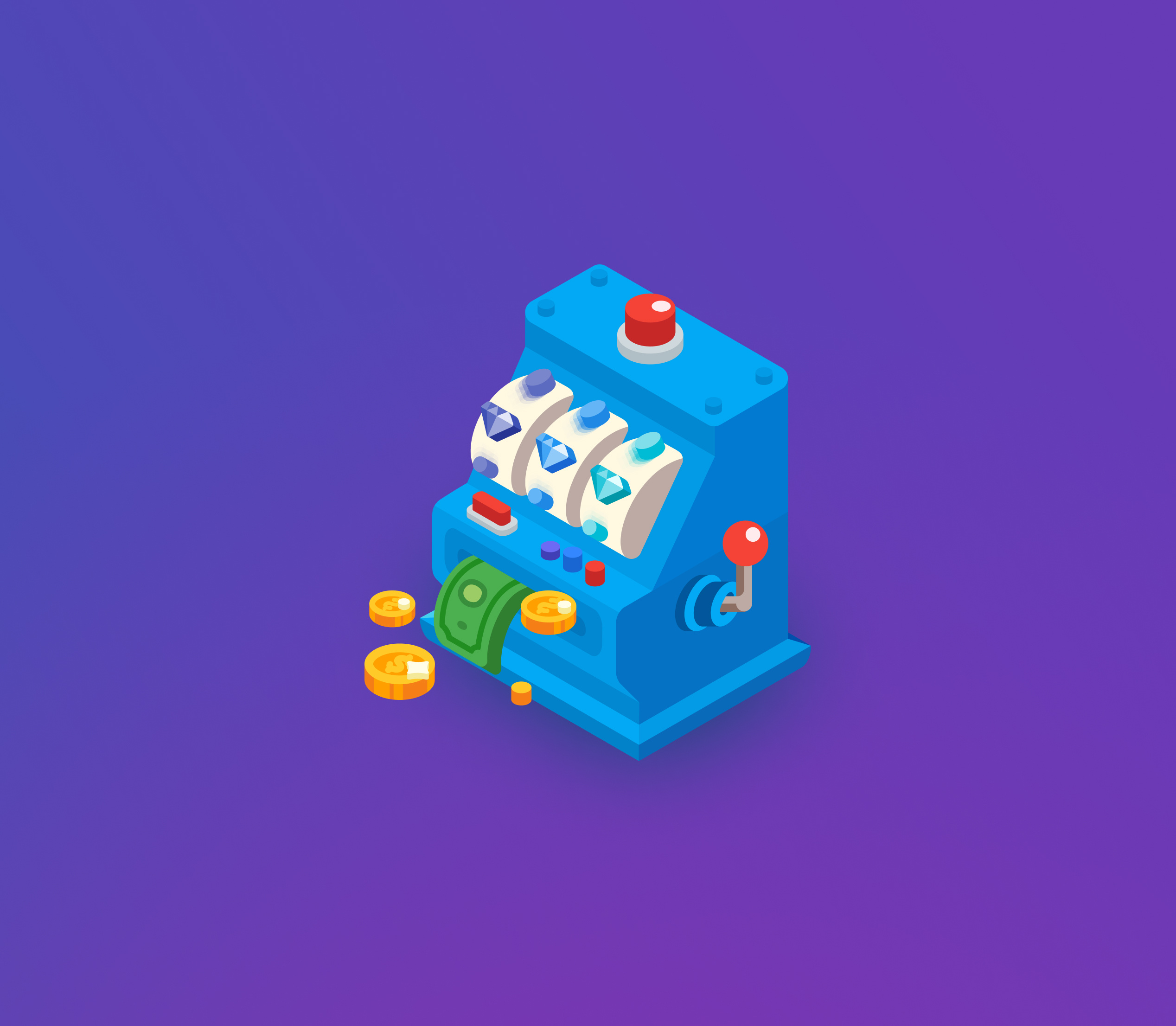 slots 💜 art cg design digital draw figma flat illustration paint purple