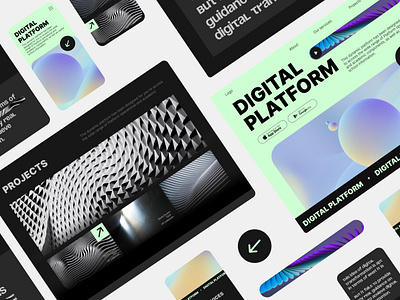 UI visual design of Digital platform dailyui figma prototype design digital digitalplaform figma ui visual visualdesign