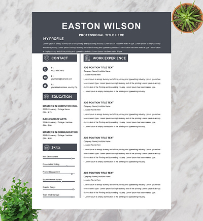 Free Resume Builder designs, themes, templates and downloadable graphic ...