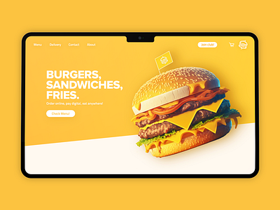 Web design - Fast food ai branding design graphic design logo ui ux web web design website