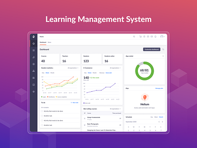 Learning Management System crm dashboard design education figma interface landing page lms minimal ui ui design ui ux uidesign uiux ux ux design uxdesign uxui web website