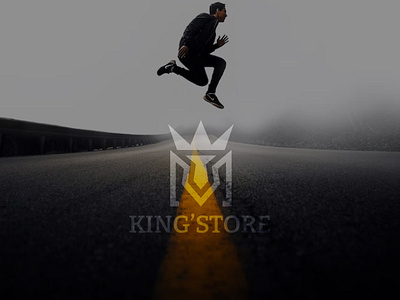 Kingstore Logo apparel brand branding clothing concept creative crown designer fashion idea identity king lettering logo logotype m letter minimal modern monogram typography