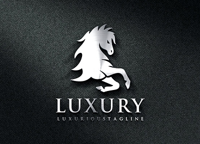 Black Horse - The Luxurious Brand Logo Design classic horse logo
