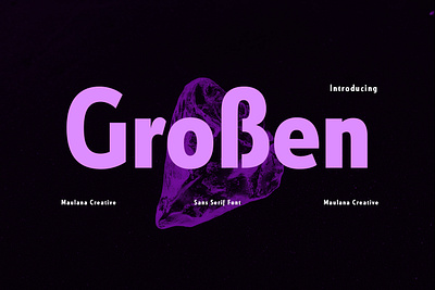 Grossen Display Sans Font animation branding font fonts graphic design logo nostalgic