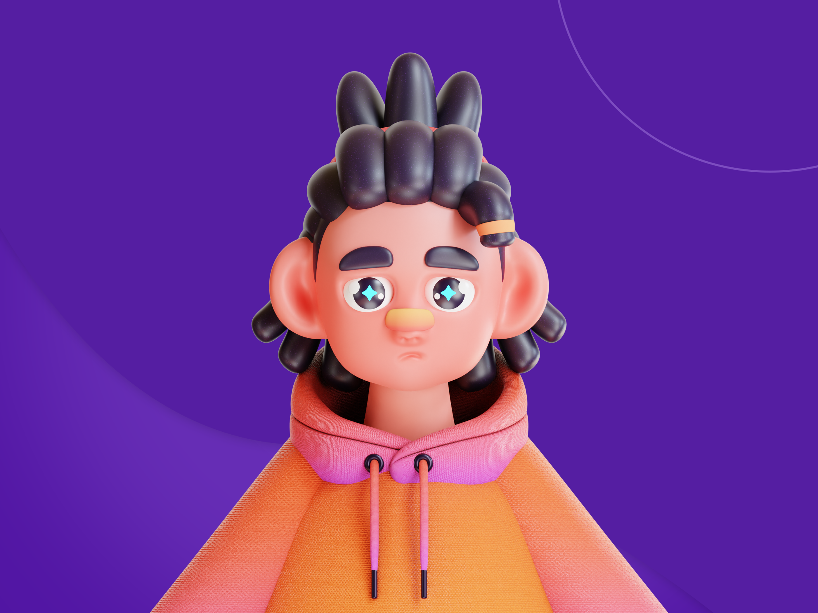 Example of Custom Stylized 3D Illustration