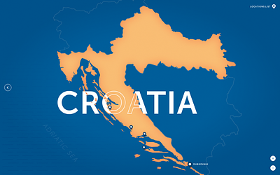 Location Explorer art direction croatia design figma maps ui