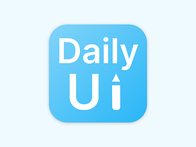 DailyUI #052 DailyUI Logo blue daily ui dailyui design icon logo mobile pencil ui