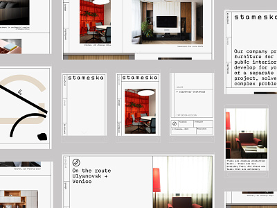 Portfolio website for a furniture design studio adaptive agency branding layout portfolio responsive studio ui web web design