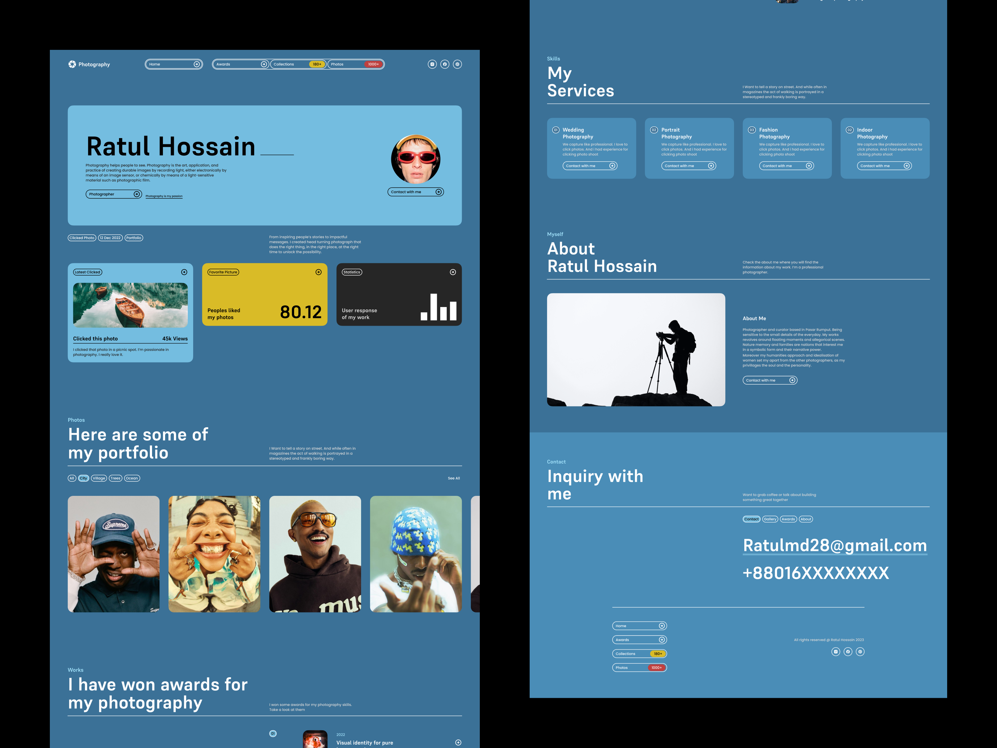 UI/UX For Photographer Personal Website best photography ui clean portfolio ux creative portfolio ux dark mode portfolio ui elegant photography website light mode portfolio ux minimal photography ui modern portfolio ux personal portfolio ux personal website ui photo gallery web design photographer landing page photographer portfolio ui photography grid layout photography showcase ui photography website design portfolio design inspiration uiux for creatives ux for visual artists web design for photographers