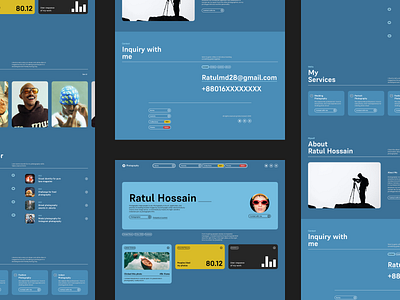 Photography Website Landing Page concept design footer home inspiration landing minimal modern page personal photographer photography ratul ui responsive retro ui ux visual web website