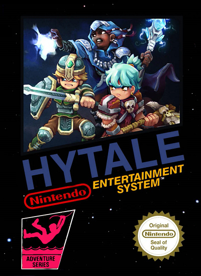 Hytale NES Cover graphic design paint.net paintdotnet
