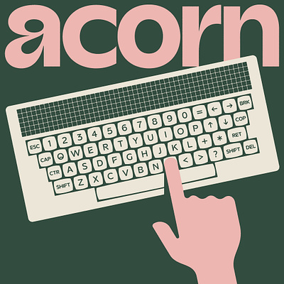 Acorn design display font font sans serif