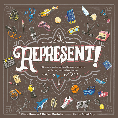 Represent Cover bitmap cover cover design cover illustration design ff icon illustrations icons illustration photoshop procreate spot illustrations