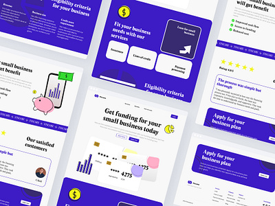 Fincare - Landing Page for Business Finance Website ui ux