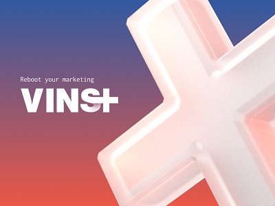 Vinst Agency Branding 3d 3d model branding digitaldesign graphic design klad launch logo marketing agency startup