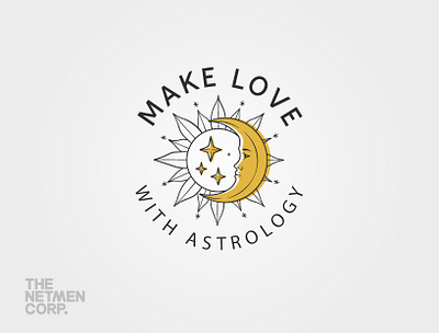 Astrology logo astrology brand id branding design graphic design illustration logo moon logo stars logo typography vector