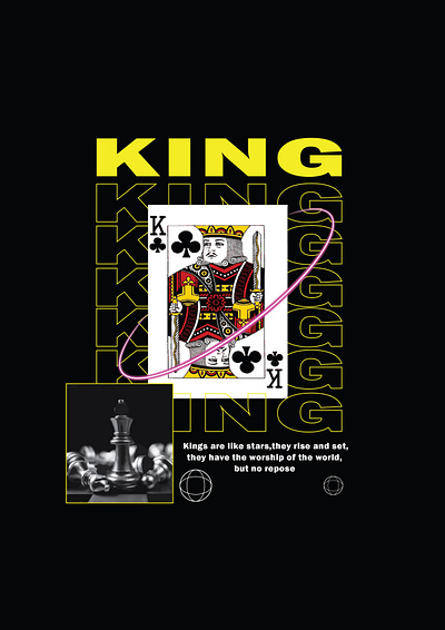King art branding design flat illustration logo minimal tshirtdesign typography vector
