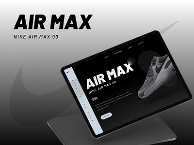 NIKE AIR MAX 90 app design figma ui ux