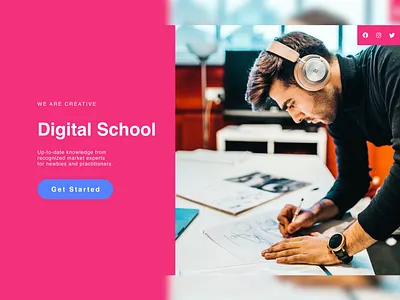 Digital School app branding design figma graphic design illustration interface landing page logo prototype typography ui ux uxui vector webdesign webdesigner