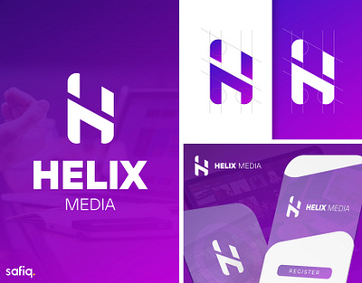 Helix Logo Design branding design graphic design helix helix logo helix logo design illustration logo logo design