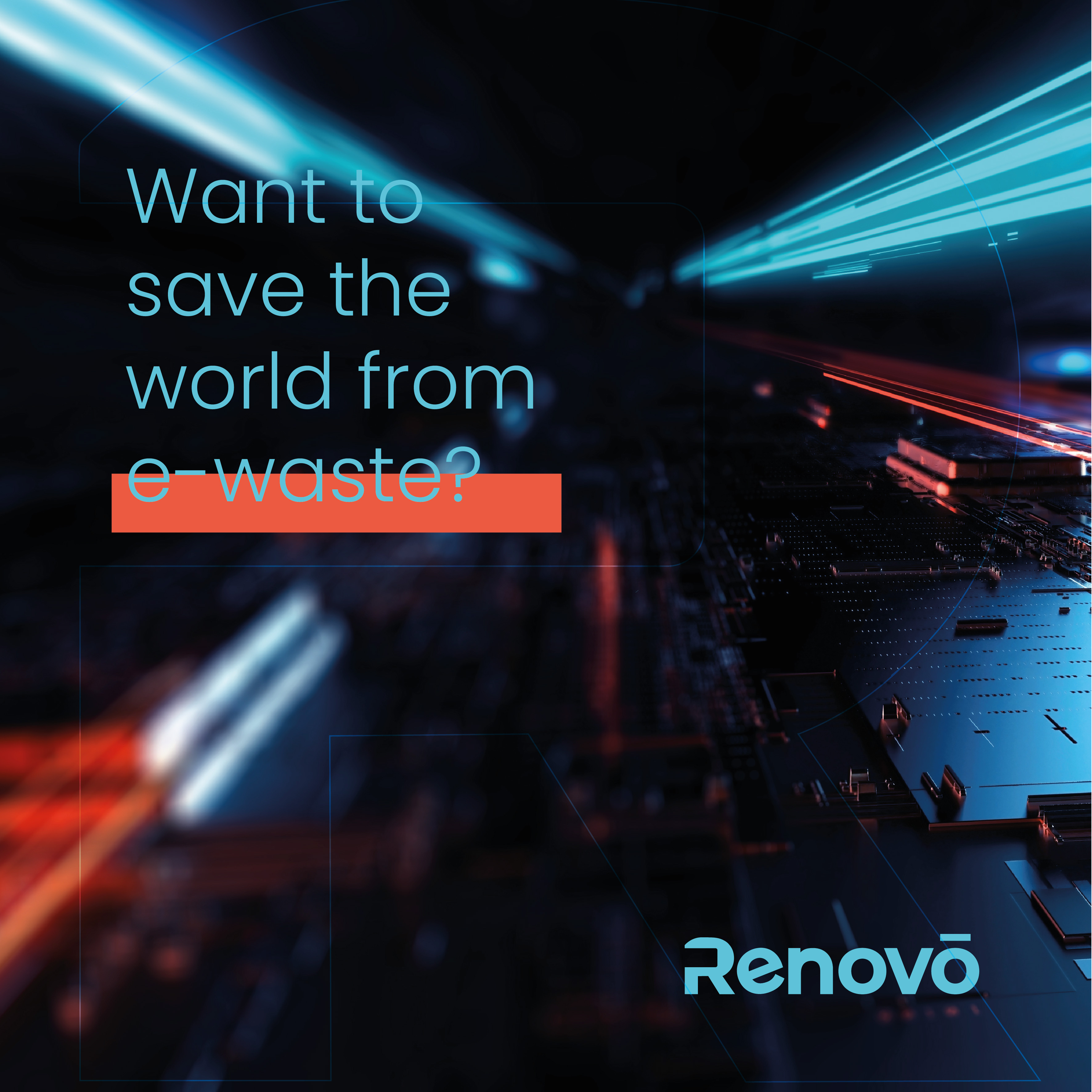 Renovo branding design electronic graphic design illustrator logo photoshop vector waste