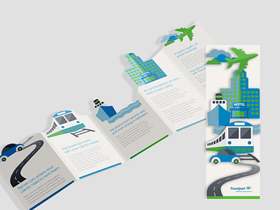 Travelport Die Cut Accordian Brochure