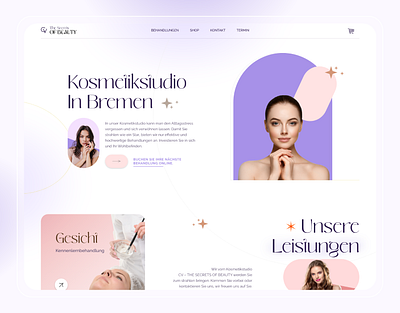 CV The Secrets of Beauty | Cosmetics Studio in Bremen ui web web design