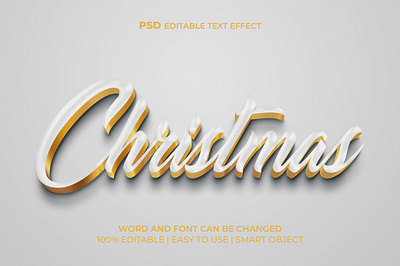 Christmas 3d text effect text effects