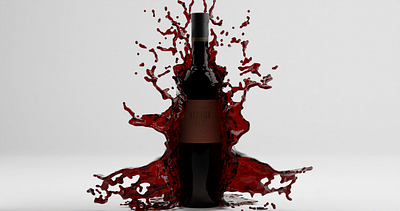 Wine Bottles 3d blender daily design wine