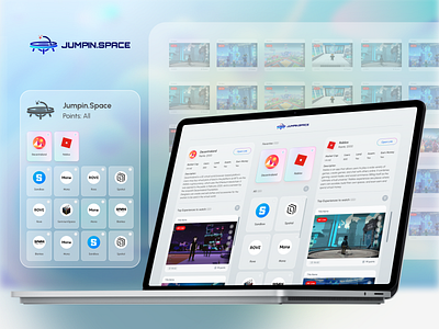 JUMPIN.SPACE - concept design design illustration ui user interface ux web design